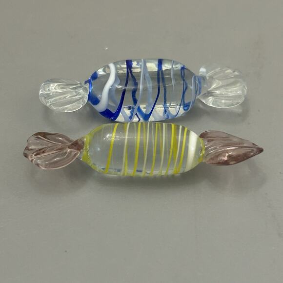 Lillian Vernon Glass Candy Handcrafted Set of 6 Vintage - Picture 4 of 5